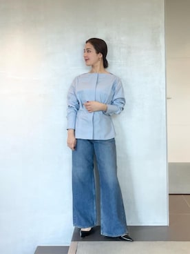 「COLUMN（コラム）のアイテム」を使った、ESTNATIONさん（レディース・148cm）の夏コーディネート