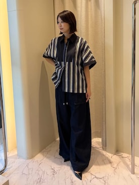 「COLUMN（コラム）のアイテム」を使った、ESTNATIONさん（レディース・165cm）の夏コーディネート