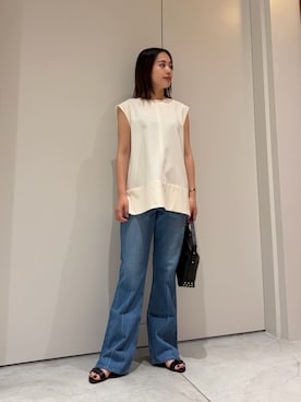 「LAOCOONTE（ラオコンテ）のアイテム」を使った、ESTNATIONさん（レディース・154cm）の夏コーディネート