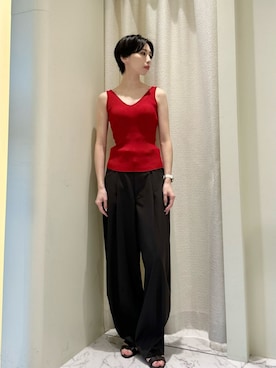 「COLUMN（コラム）のアイテム」を使った、ESTNATIONさん（レディース・166cm）の夏コーディネート