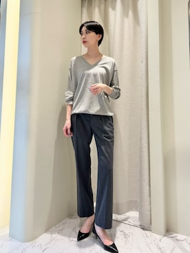 「COLUMN（コラム）のアイテム」を使った、ESTNATIONさん（レディース・166cm）の夏コーディネート