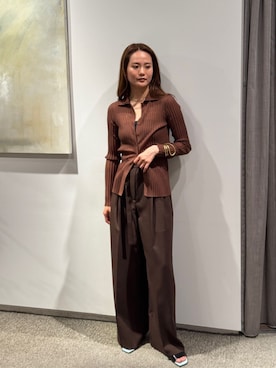 「COLUMN（コラム）のアイテム」を使った、ESTNATIONさん（レディース・162cm）の夏コーディネート