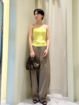「COLUMN（コラム）のアイテム」を使った、ESTNATIONさん（レディース・166cm）の夏コーディネート