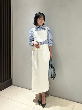 「COLUMN（コラム）のアイテム」を使った、ESTNATIONさん（レディース・165cm）の夏コーディネート
