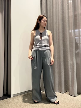 「UNUS（ユナス）のアイテム」を使った、ESTNATIONさん（レディース・157cm）の夏コーディネート