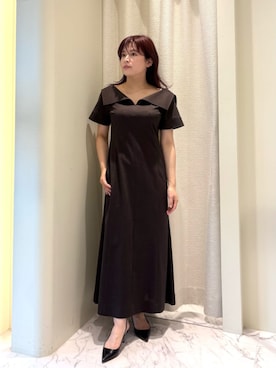 「COLUMN（コラム）のアイテム」を使った、ESTNATIONさん（レディース・156cm）の夏コーディネート