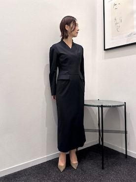 「COLUMN（コラム）のアイテム」を使った、ESTNATIONさん（レディース・155cm）の秋コーディネート
