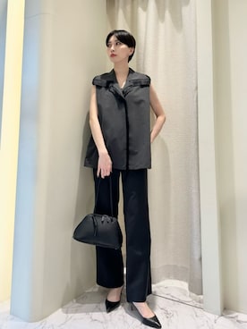 「COLUMN（コラム）のアイテム」を使った、ESTNATIONさん（レディース・166cm）の夏コーディネート