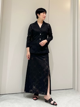 「COLUMN（コラム）のアイテム」を使った、ESTNATIONさん（レディース・165cm）の夏コーディネート