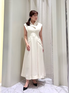 「COLUMN（コラム）のアイテム」を使った、ESTNATIONさん（レディース・156cm）の夏コーディネート