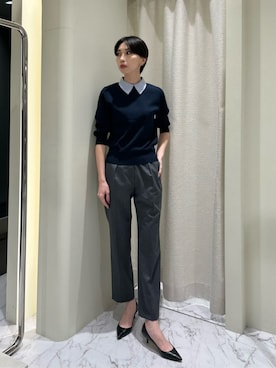 「COLUMN（コラム）のアイテム」を使った、ESTNATIONさん（レディース・166cm）の夏コーディネート