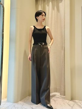「COLUMN（コラム）のアイテム」を使った、ESTNATIONさん（レディース・166cm）の夏コーディネート