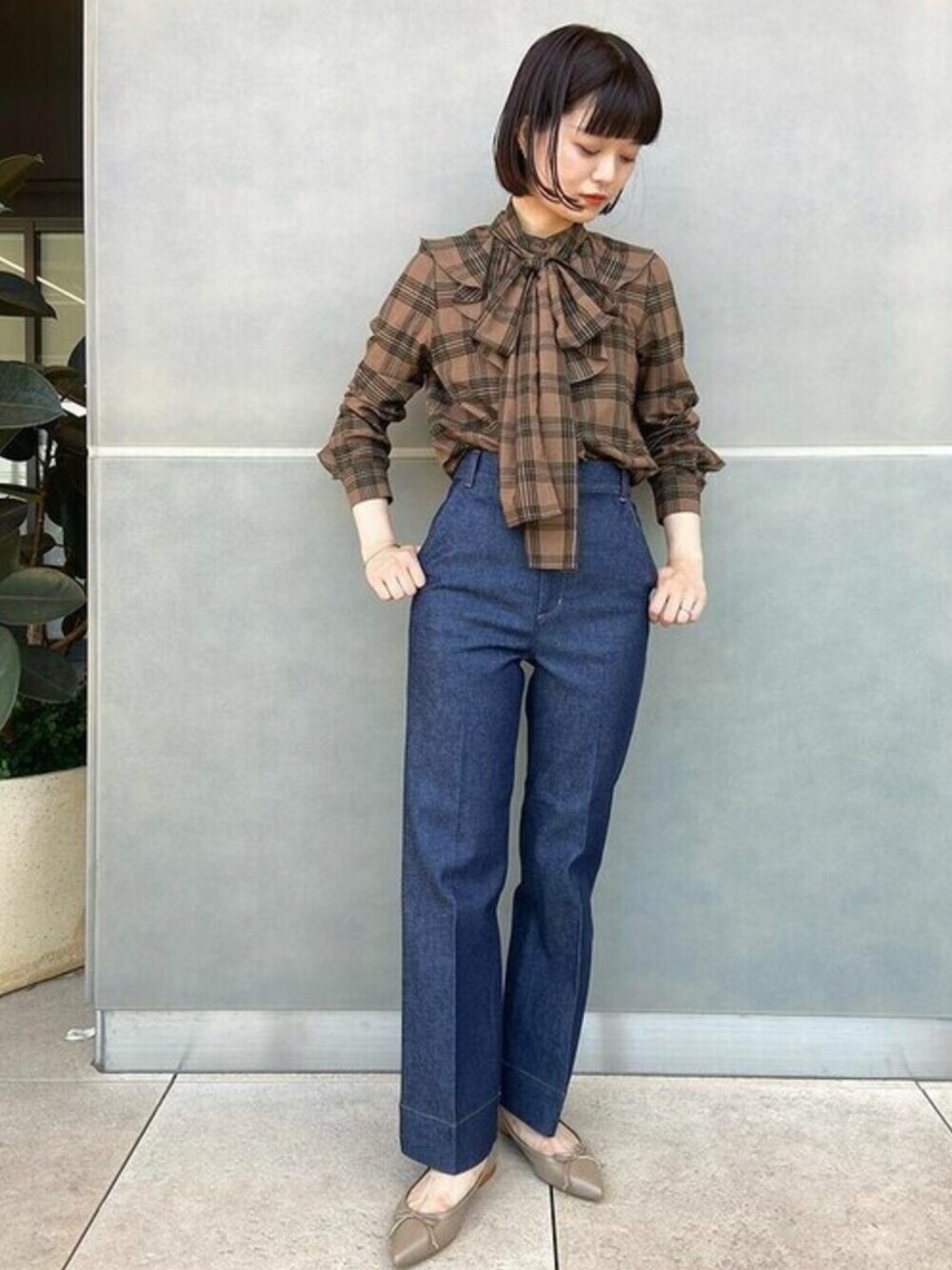 ESTNATION（エストネーション）の「COLUMN / ドビーチェックフリル