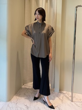「COLUMN（コラム）のアイテム」を使った、ESTNATIONさん（レディース・165cm）の夏コーディネート