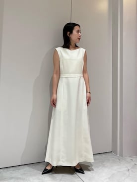 「COLUMN（コラム）のアイテム」を使った、ESTNATIONさん（レディース・154cm）の夏コーディネート