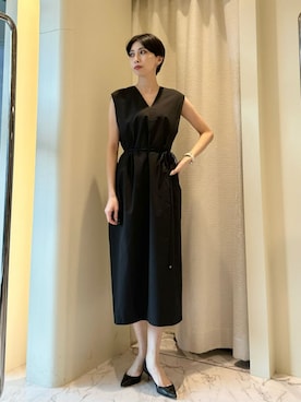 「COLUMN（コラム）のアイテム」を使った、ESTNATIONさん（レディース・166cm）の夏コーディネート