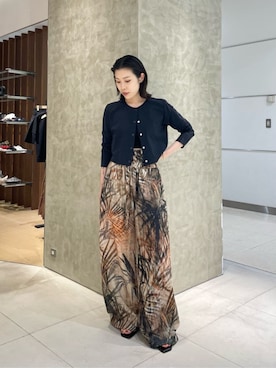 「COLUMN（コラム）のアイテム」を使った、ESTNATIONさん（レディース・157cm）の夏コーディネート