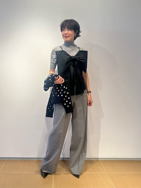 「ESTNATION（エストネーション）のアイテム（ニット/セーター）」を使った、ESTNATIONさん（レディース・166cm）の夏コーディネート