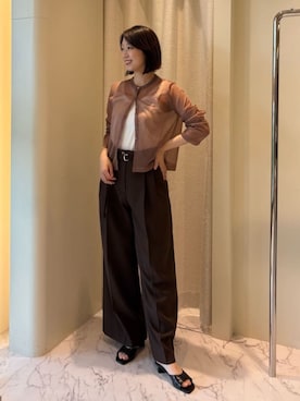 「COLUMN（コラム）のアイテム」を使った、ESTNATIONさん（レディース・165cm）の夏コーディネート
