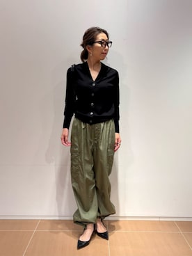 「ESTNATION（エストネーション）のESTNATION / カーゴパンツ（カーゴパンツ、グリーン系）」を使った、ESTNATIONさん（レディース・164cm）の夏コーディネート