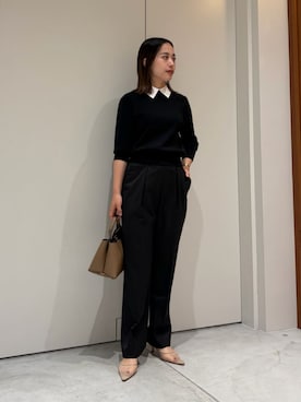 「COLUMN（コラム）のアイテム」を使った、ESTNATIONさん（レディース・154cm）の夏コーディネート
