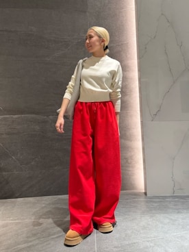 「ESTNATION（エストネーション）のアイテム（ニット/セーター）」を使った、ESTNATIONさん（レディース・156cm）の夏コーディネート