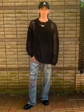 ひろ/黒・柄物さんのコーディネート