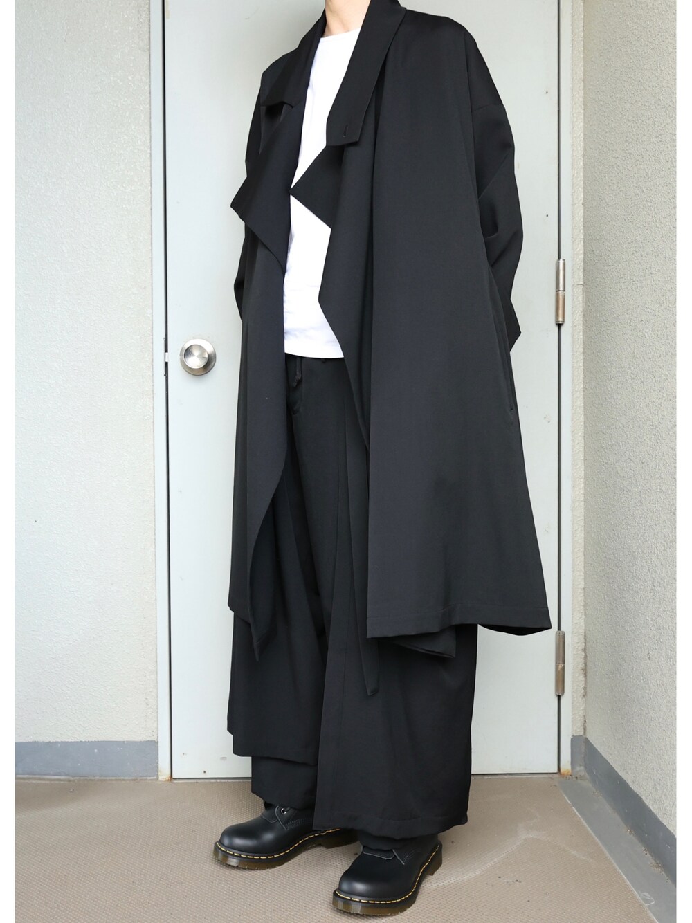 yohji yamamoto 太く pour homme17awスタッフコートシャツ