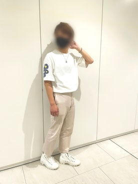 「LAKOLE（ラコレ）のアイテム（チノパンツ）」を使った、urさん（メンズ・178cm）の夏コーディネート