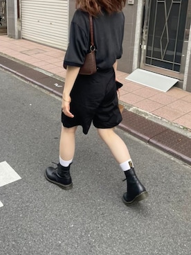 「LACOSTE」｜「アイテム（ブーツ）」を使った、hrnkwkmさん（レディース・158cm）の秋コーディネート