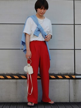 「UNIQLO U」｜まつお。さん（メンズ・173cm）の夏コーディネート