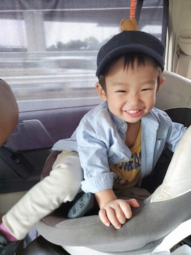 「babyGAP（babyGAP）のアイテム（帽子）」を使った、sky.さん（キッズ・90cm）の秋コーディネート