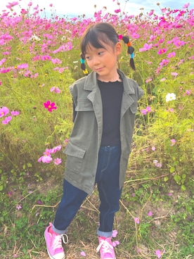 しずくさん（キッズ・121cm）の秋コーディネート