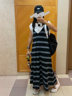 「BEAMS（ビームス）のアイテム（ワンピース/ドレス）」を使った、Caffeine Natnatさん（レディース・168cm）の夏コーディネート