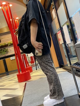 「PBLIM（ページボーイリム）のアイテム（スラックス）」を使った、shiiiiiiiさん（レディース・162cm）の秋コーディネート