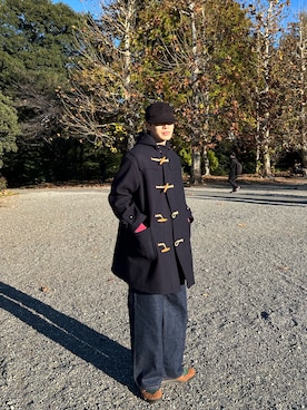 「アイテム（スニーカー）」を使った、田中 reiwa　さん（メンズ・177cm）の冬コーディネート