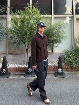 「アイテム（チノパンツ）」を使った、田中 reiwa　さん（メンズ・177cm・20代）の冬コーディネート