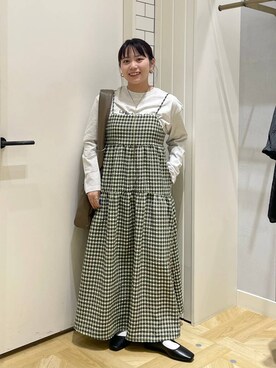 「キャミワンピース」｜ayaさん（レディース・153cm）の冬コーディネート