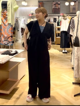 「LOWRYS FARM（ローリーズファーム）のアイテム（ワンピース）」を使った、ayaさん（レディース・153cm）の夏コーディネート