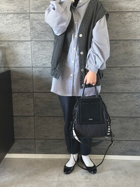 「Honeys（ハニーズ）のアイテム（バレエシューズ）」を使った、sho.coさん（レディース・158cm）の春コーディネート