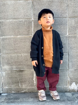 「BRANSHES（ブランシェス）のアイテム」を使った、yuto@airiさん（キッズ・90cm）の秋コーディネート