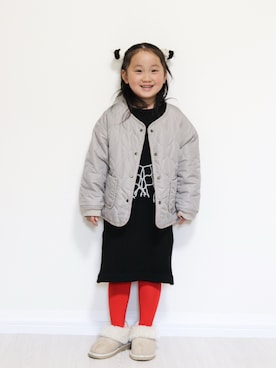 「アイテム（ブルゾン）」を使った、yuto@airiさん（キッズ・110cm）の冬コーディネート