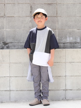 「アイテム（帽子）」を使った、yuto@airiさん（キッズ・126cm）の春コーディネート