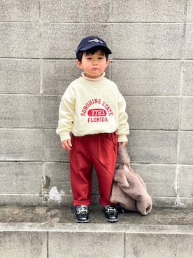 「DAISO（DAISO）のアイテム」を使った、yuto@airiさん（キッズ・90cm）の冬コーディネート