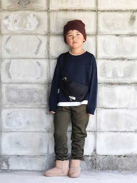 「アイテム（ブーツ）」を使った、yuto@airiさん（キッズ・120cm）の秋コーディネート