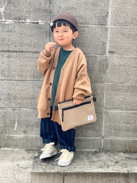 「devirock（デビロック）のアイテム」を使った、yuto@airiさん（キッズ・90cm）の秋コーディネート