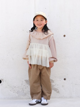 「CIAOPANIC TYPY（チャオパニックティピー）のアイテム」を使った、yuto@airiさん（キッズ・110cm）の春コーディネート