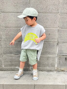 「Mint隊」｜yuto@airiさん（キッズ・90cm）の夏コーディネート