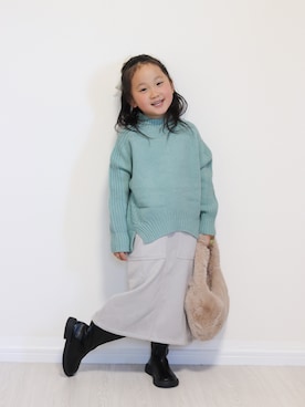 「アイテム（スカート）」を使った、yuto@airiさん（キッズ・110cm）の冬コーディネート