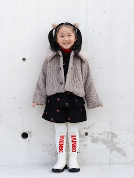 「アイテム（ヘアアクセサリー）」を使った、yuto@airiさん（キッズ・110cm）の秋コーディネート